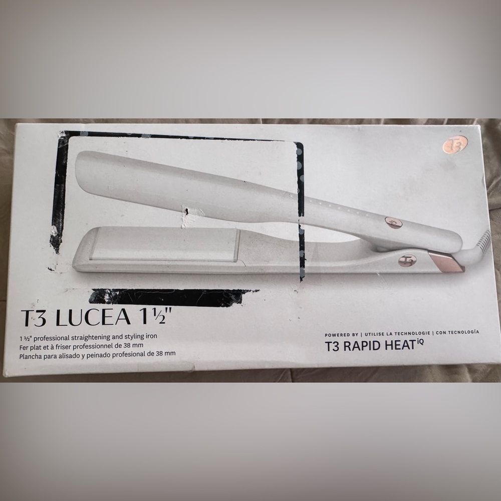 T3 RapidA Styling Iron in White and Pink